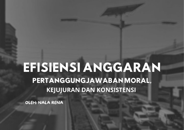 MEMAHAMI MAKNA EFISIENSI